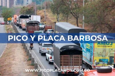 Pico y Placa en Barbosa