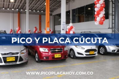 Pico y Placa Taxis Cúcuta