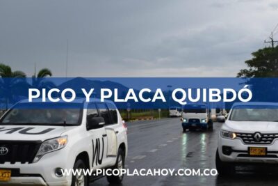 Pico y Placa en Quibdó