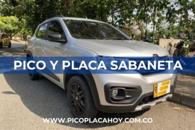 Pico y Placa en Sabaneta